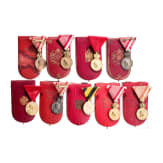 Seven Signum Laudis medals and two Signum Laboris medals