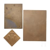 Three metal plaques of the House of Habsburg, 1912 - 1918