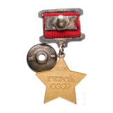 A Gold Star for the honorary title of Hero of the Soviet Union, 20th century