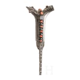 A silver mounted and coral studded yatagan, Crete, dated 1796