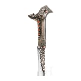A silver mounted and coral studded yatagan, Crete, dated 1796