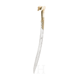 A Yatagan with walruss-ivory grips, Balkans, mit 19th century