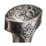 A long Ottoman silver mounted kandjar with wooz-blade, ca. 1820