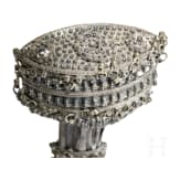 A large silver mounted Ottoman khandjar, 1st half of the 19th century