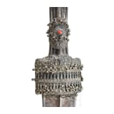 A large silver mounted Ottoman khandjar, 1st half of the 19th century