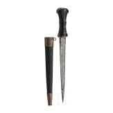 An Ottoman silver-mounted spearhead dagger, circa 1800