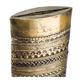 A gilt Ottoman kindjal set with turquoises, dated 1903