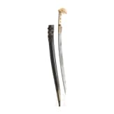 An Ottoman yatagan with chiselled blade, circa 1780