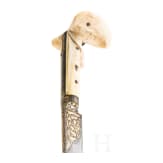 An Ottoman yatagan with chiselled blade, circa 1780