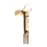 An Ottoman yatagan with chiselled blade, circa 1780