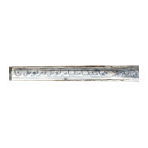 A silver mounted Ottoman Yatagan, dated 1787