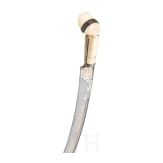 An Ottoman yatagan with wootz blade, late 18th century