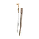 An Ottoman yatagan with wootz blade set with corals, circa 1820