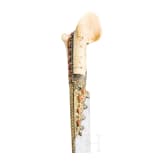 An Ottoman yatagan with wootz blade set with corals, circa 1820