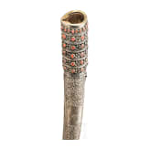 An Ottoman yatagan with wootz blade set with corals, circa 1820