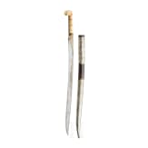 An Ottoman yatagan with walrus grips, ca. 1820