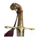 Bedeutender osmanischer Kilij mit geschnittener Wooz-Klinge, Istanbul, um 1800