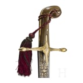 Bedeutender osmanischer Kilij mit geschnittener Wooz-Klinge, Istanbul, um 1800