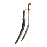 Silbermontierter Kilij mit Wooz-Klinge, osmanisch, um 1830