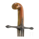 Silbermontierter Kilij mit Wooz-Klinge, osmanisch, um 1830