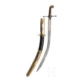 Kilij mit Wooz-Klinge und vergoldeter Montierung, osmanisch, datiert 1831