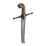Kilij mit Wooz-Klinge und vergoldeter Montierung, osmanisch, datiert 1831