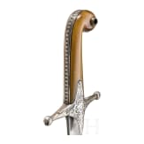 Silbermontierter Shamshir, osmanisch, um 1840/50