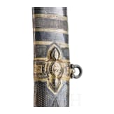 Silbermontierte, niellierte Schaschka, Osmanisches Reich, um 1870