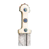 A South Caucasian kindjal with enamelled mountings, mid-19th century