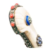 A South Caucasian kindjal with enamelled mountings, mid-19th century