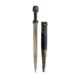 A small silver mounted Caucasian Kinzal, late 19th century