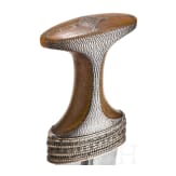 A silver-mounted djambya with rhinoceros horn hilt, Arab Peninsula, circa 1900