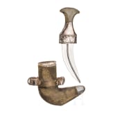 A silver-mounted jambya, Oman, 20th century