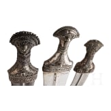 Three Saudi Arabian djambias, 20th century