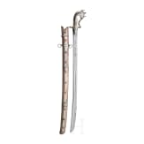 A silver mounted Yemenite Saif, 19th century