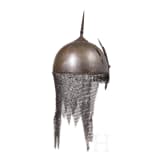 An etched Persian helmet (kulah khud), 19th century