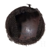 An etched Persian helmet (kulah khud), 19th century