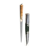 A Turkmenic kard with niello-decorated scabbard, 19th/20th century