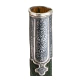 A Turkmenic kard with niello-decorated scabbard, 19th/20th century