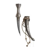 A silver-mounted Buchara khanjar, 18th century