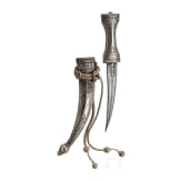 A silver-mounted Buchara khanjar, 18th century