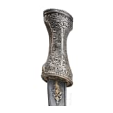 A silver-mounted Buchara khanjar, 18th century