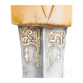 A large Persian kandjar with walrus ivory hilt, 1st half of the 19th century