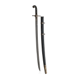 A Persian Shamshir with a fine wootz blade, circa 1800
