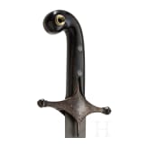 A Persian Shamshir with a fine wootz blade, circa 1800