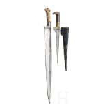 A Khyber knife and a Pesh-kabz, Afghanistan, 19th century