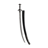 An Afghan pouluar with engraved hilt, circa 1800