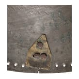 An Indian bronze kulah khud helmet, 17th/18th century