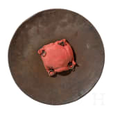 An Indian silver damascened iron shield (sipar), circa 1900