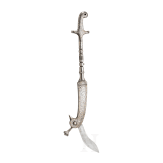 A rare weapon with folding blade, India, ca. 1925